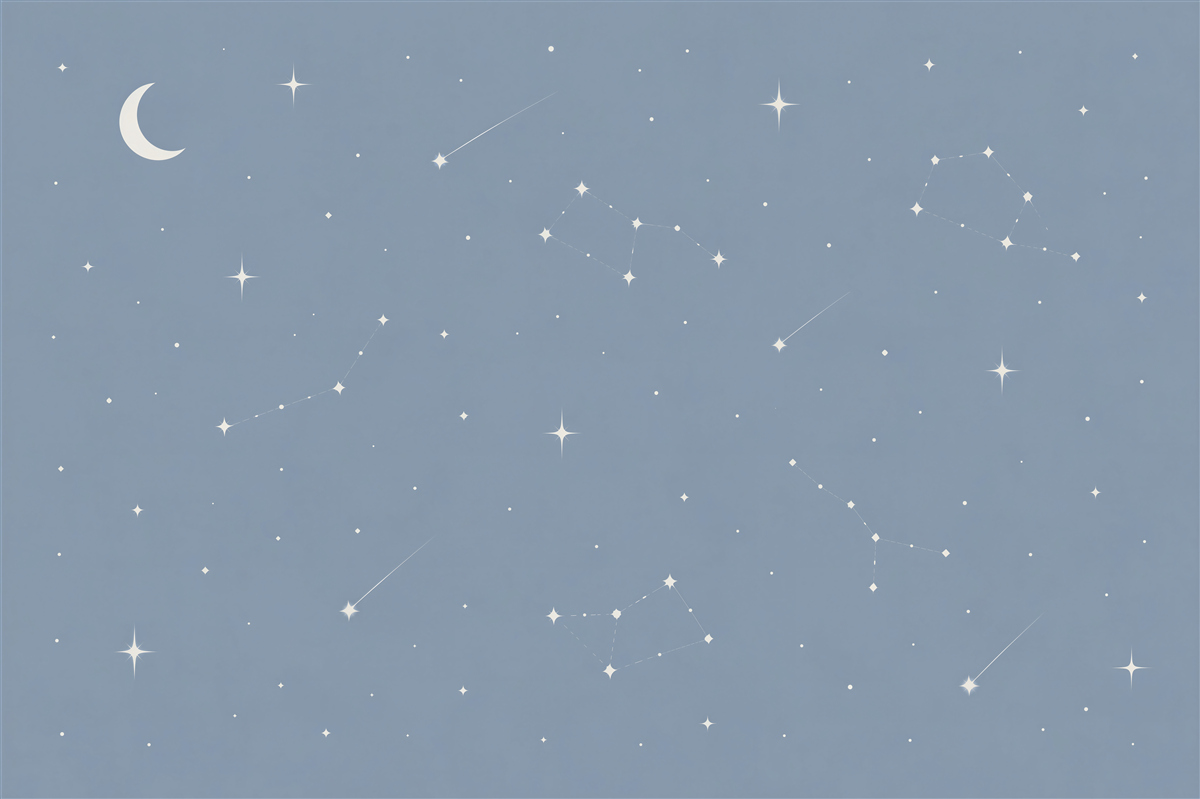 Fototapet Cer minimalist cu constelații
