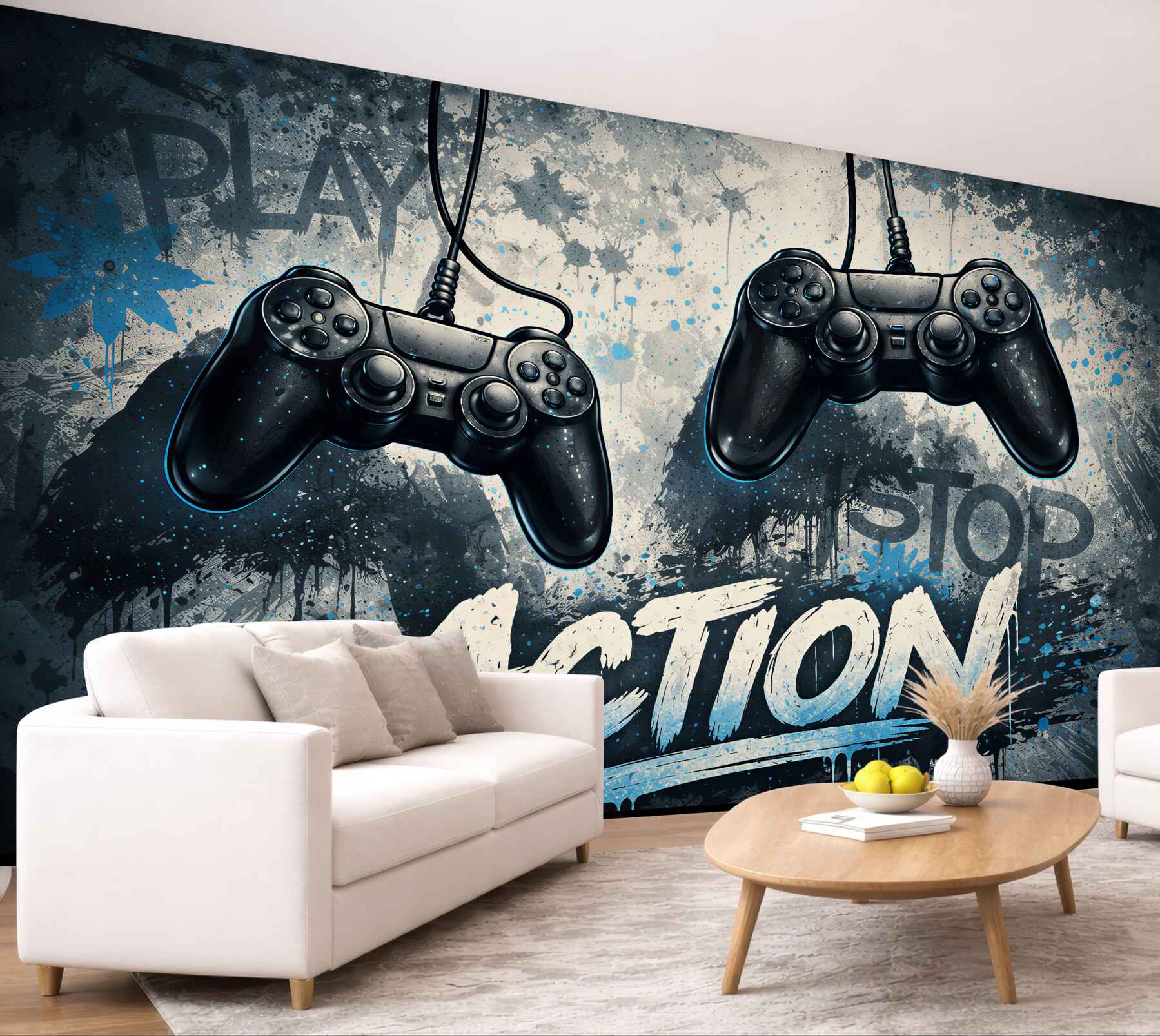 Fototapet Controllere gaming în stil urban