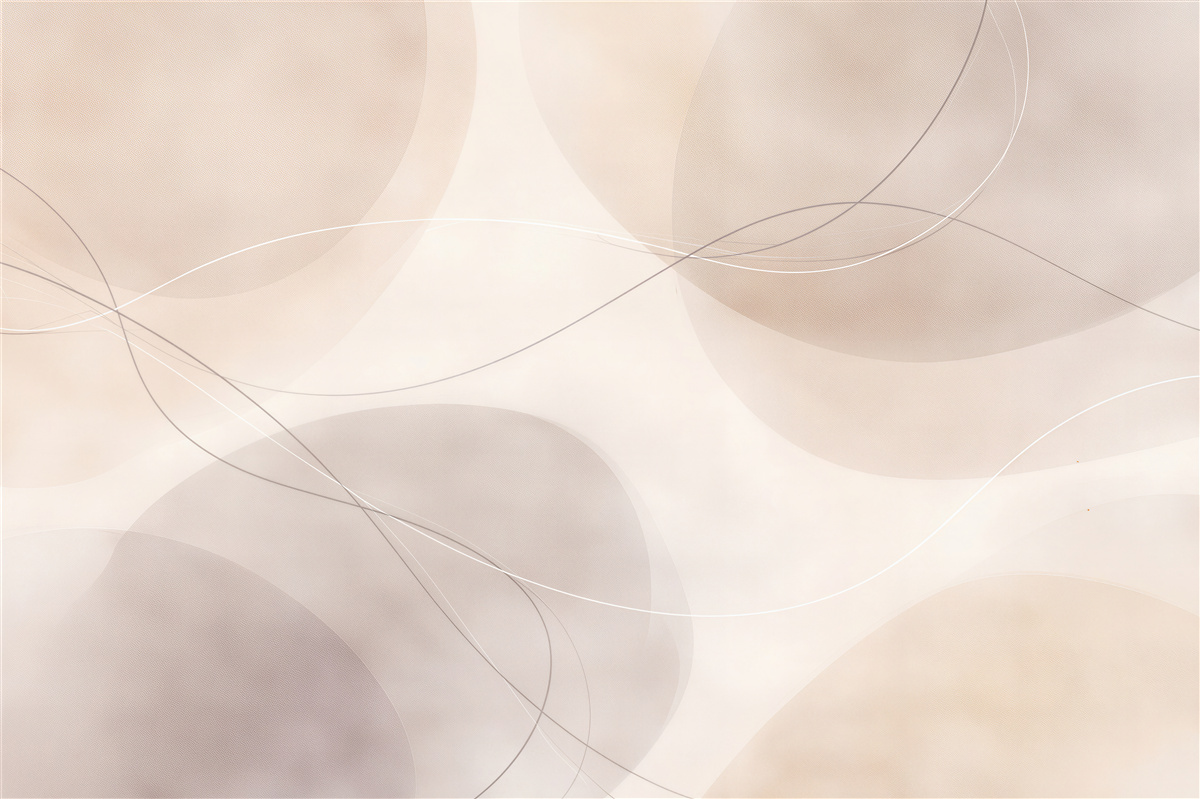 Fototapet Abstract bej cu cercuri