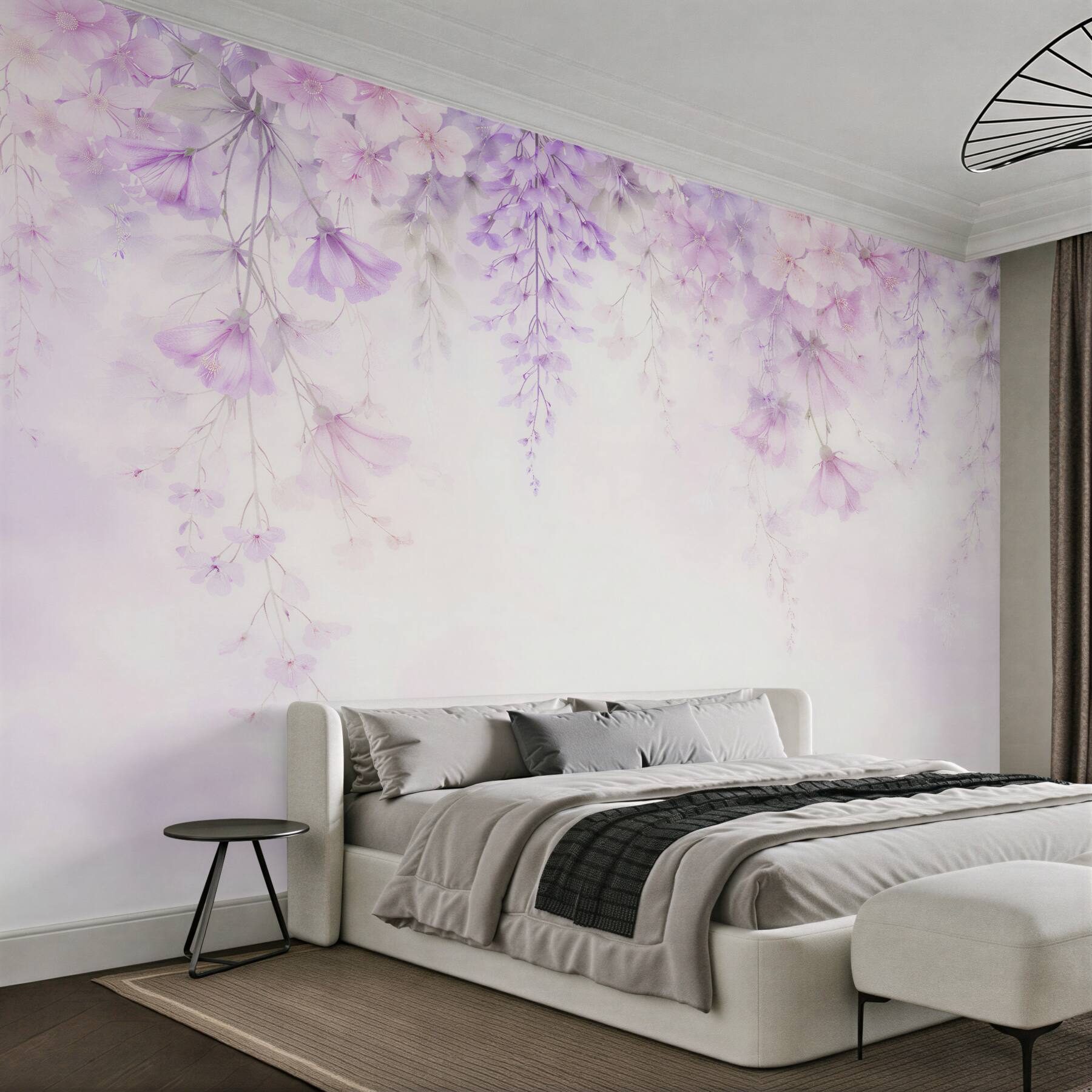 Fototapet Baldachin pastel din ramuri înflorite