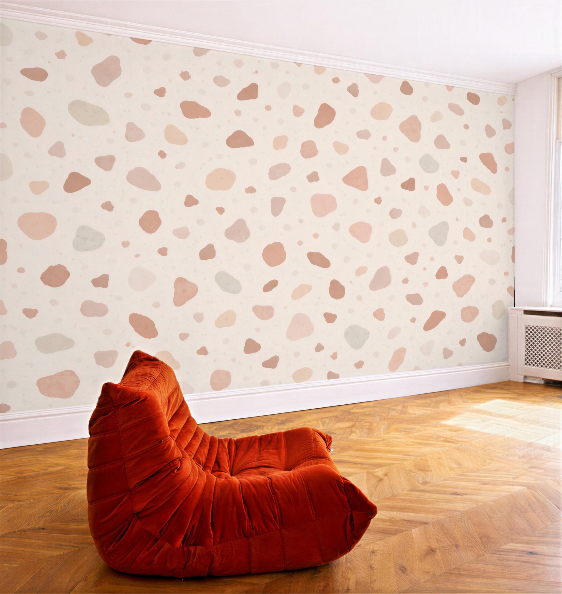 Fototapet Terrazzo pastel pudrat