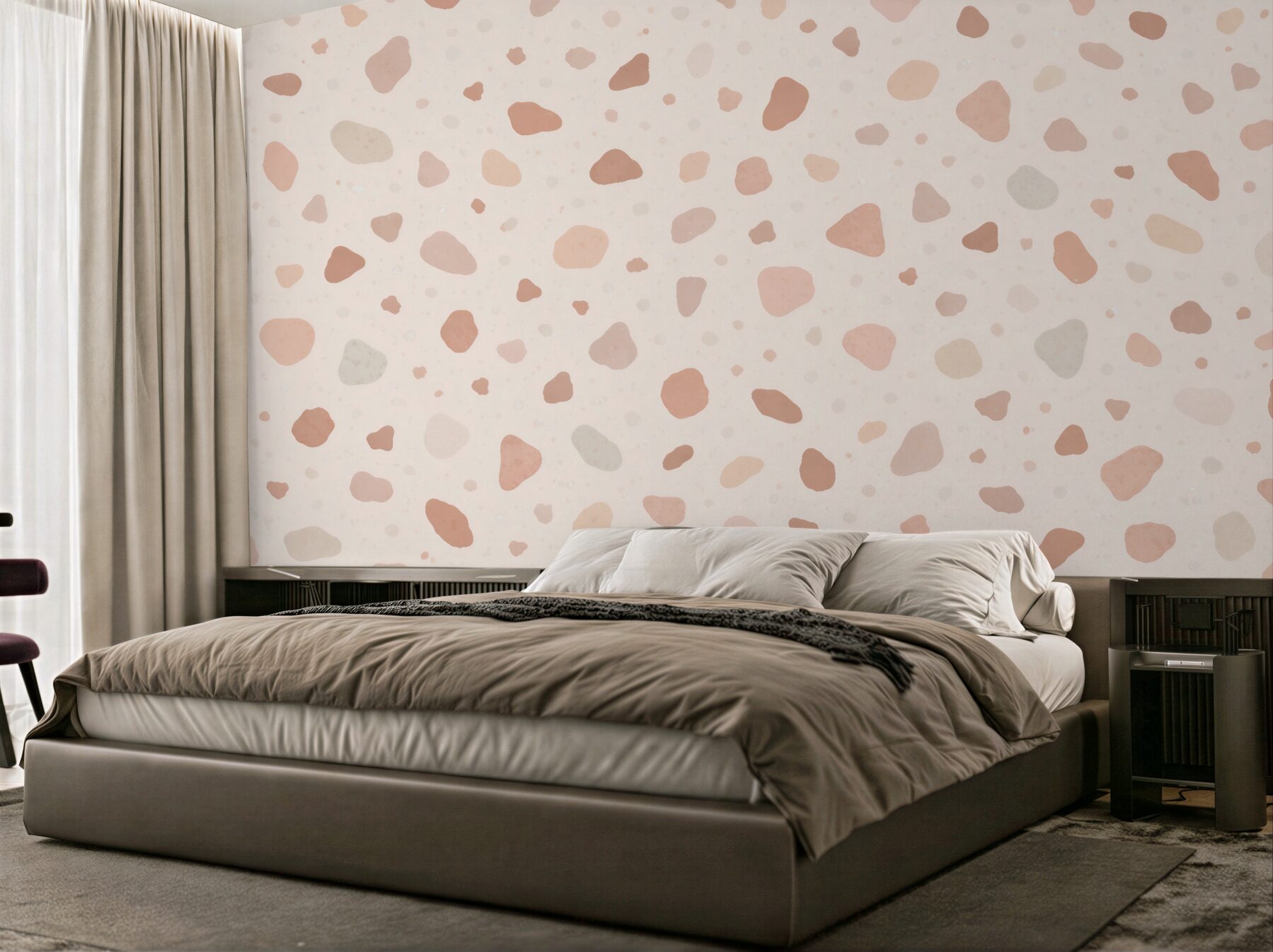 Fototapet Terrazzo pastel pudrat