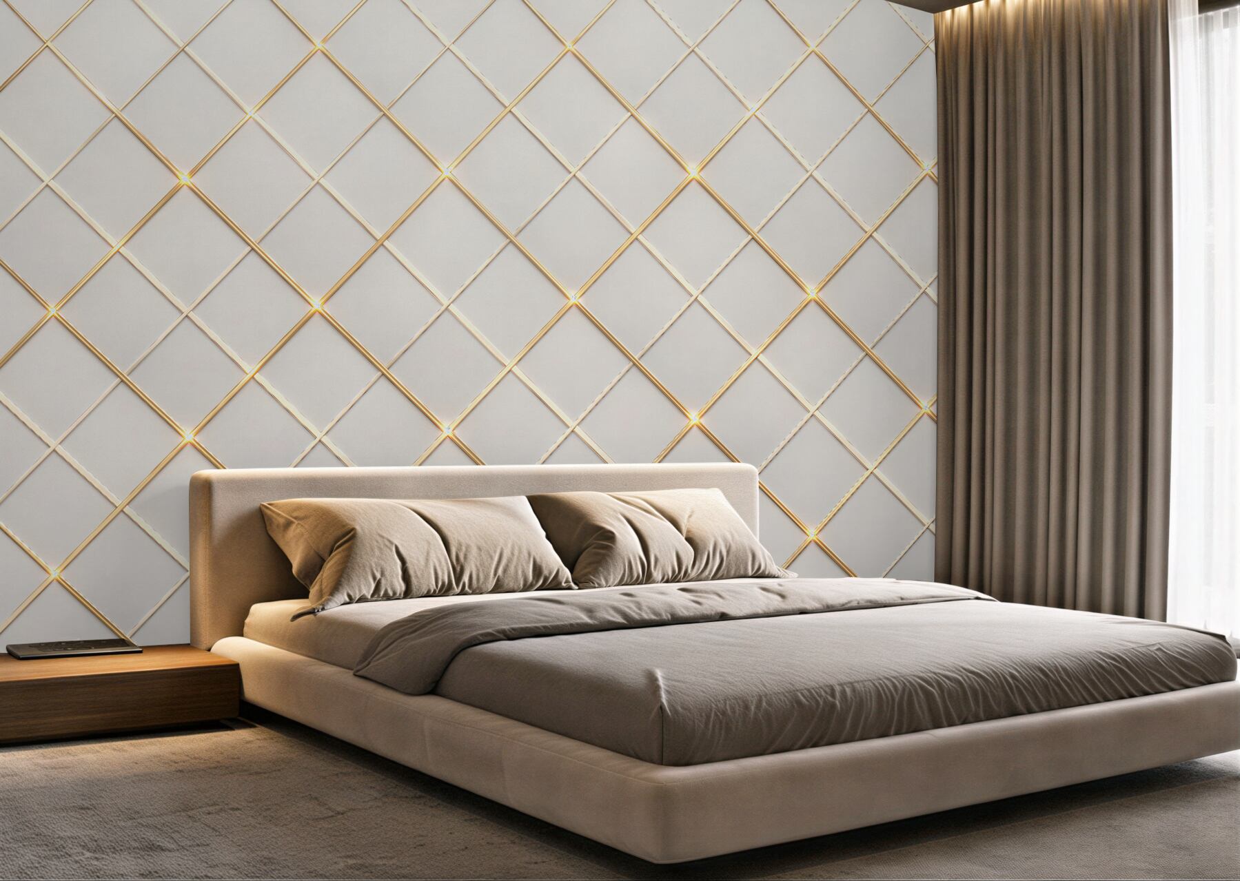 Fototapet Eleganță geometrică aurie