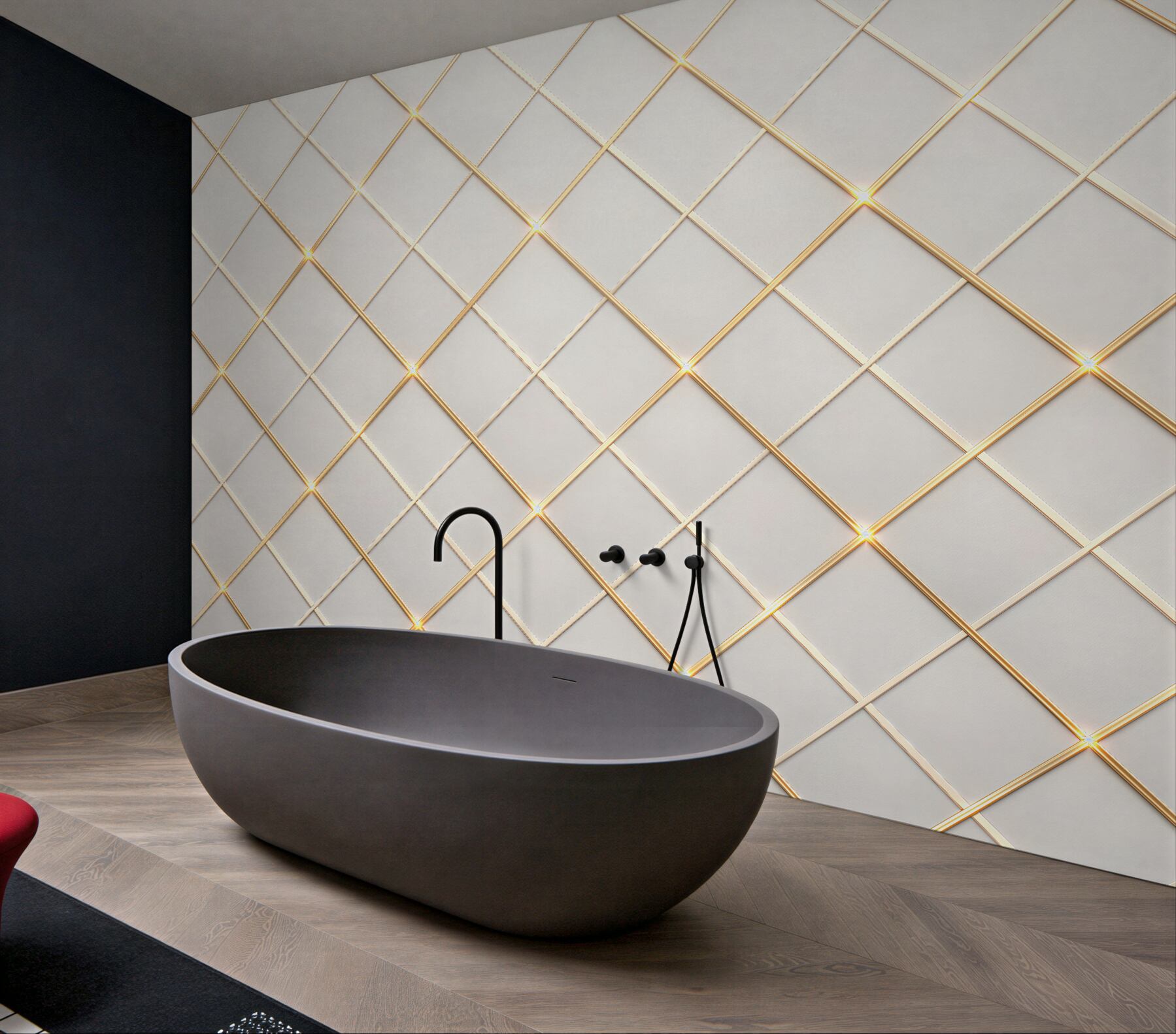 Fototapet Eleganță geometrică aurie