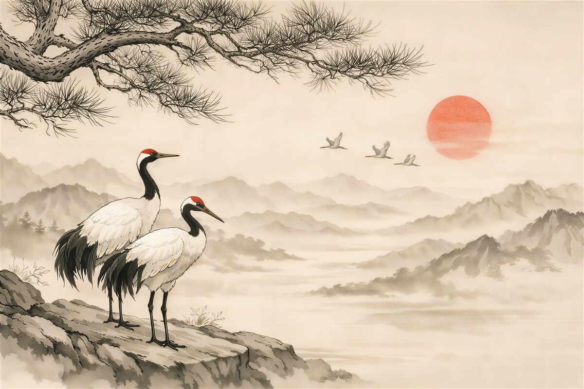 Fototapet Cocori la răsărit