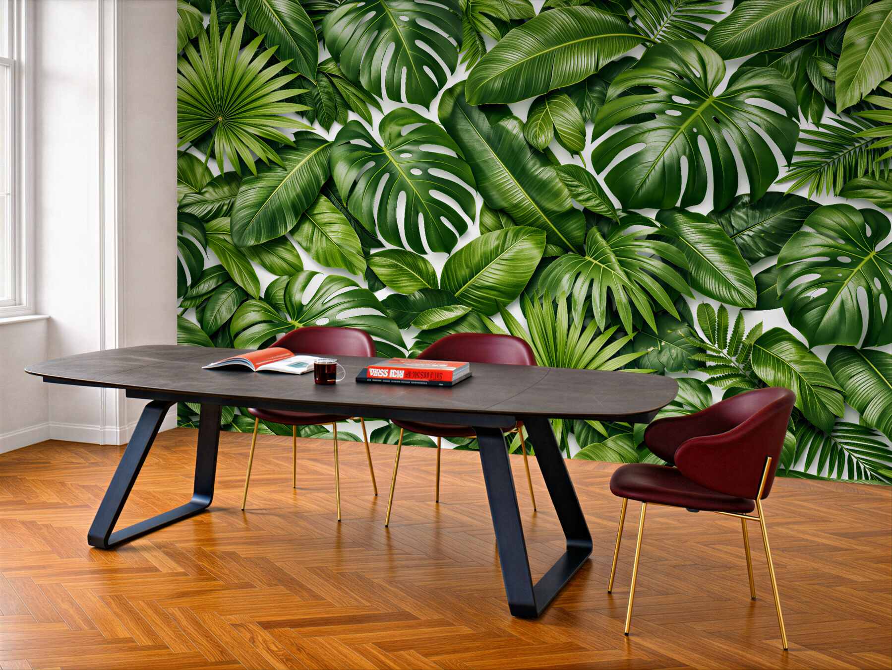 Fototapet Frunze verzi tropicale