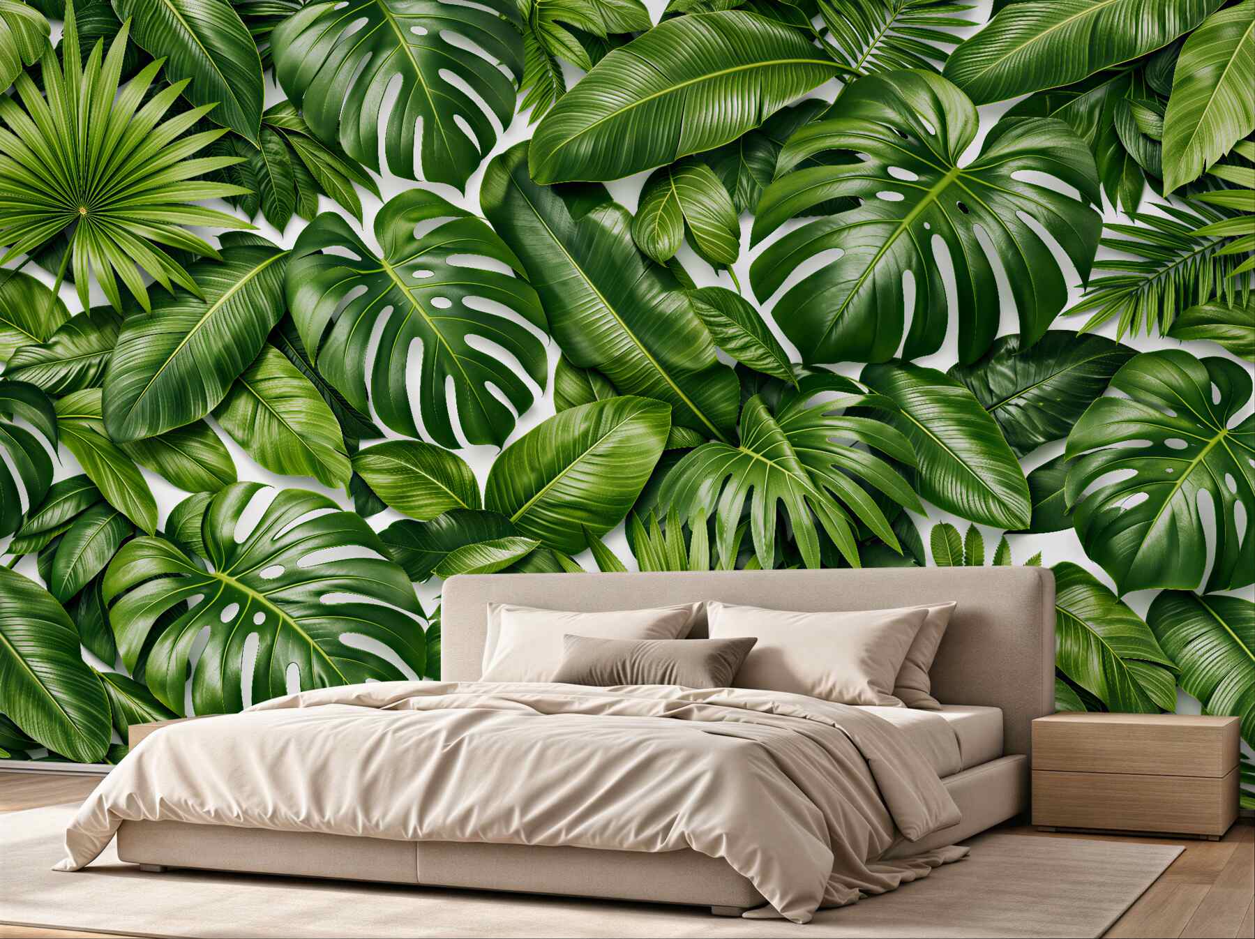 Fototapet Frunze verzi tropicale