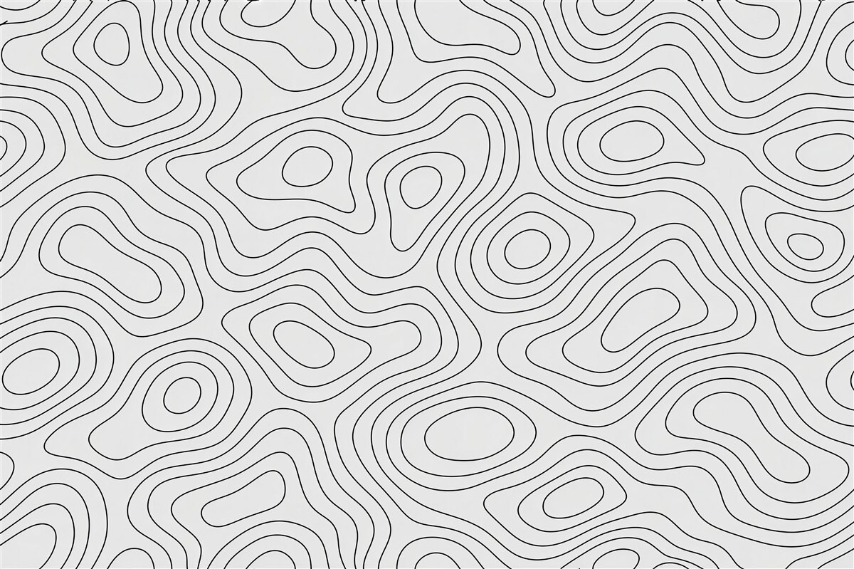 Fototapet Linii topografice minimaliste