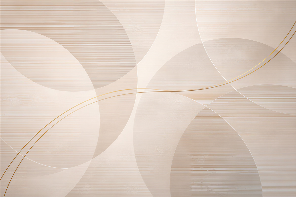 Fototapet Abstractie bej cu linie delicată