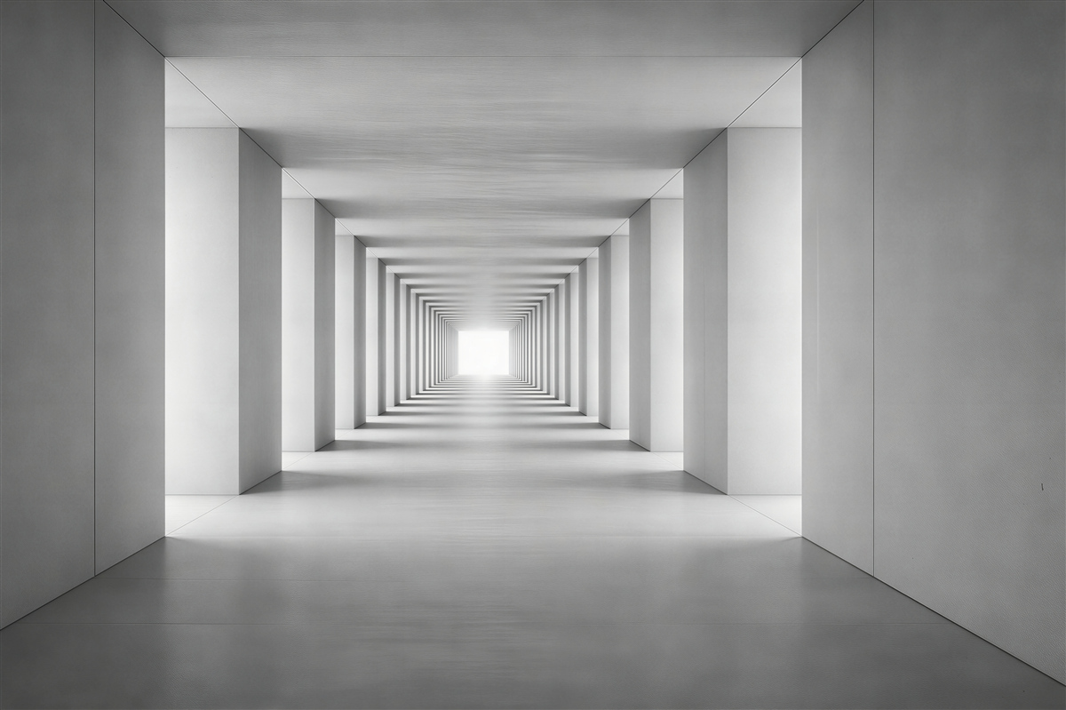 Fototapet Tunel modern de lumină 3D