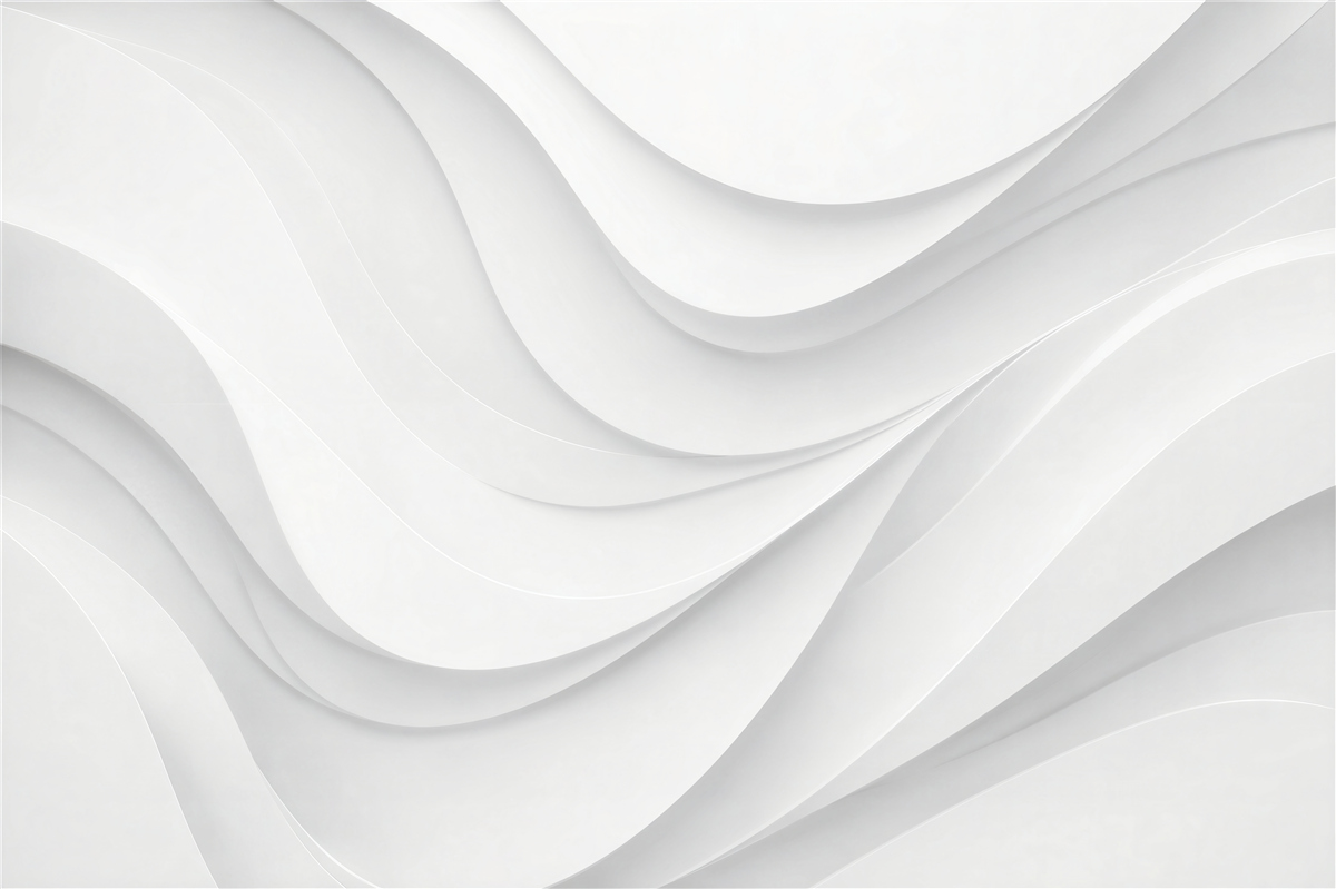 Fototapet Straturi albe ondulate 3D