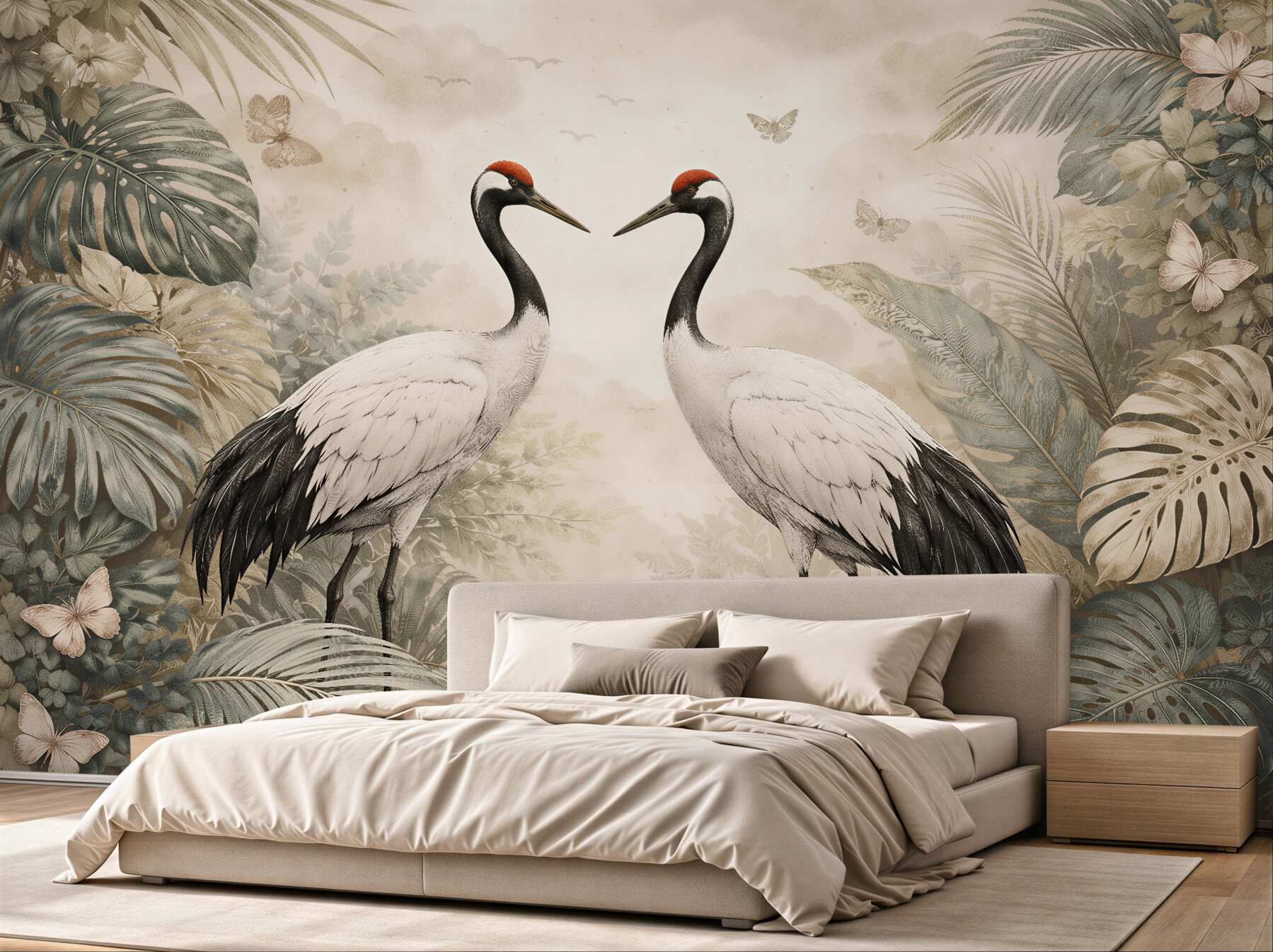 Fototapet Cocori în decor exotic vegetal