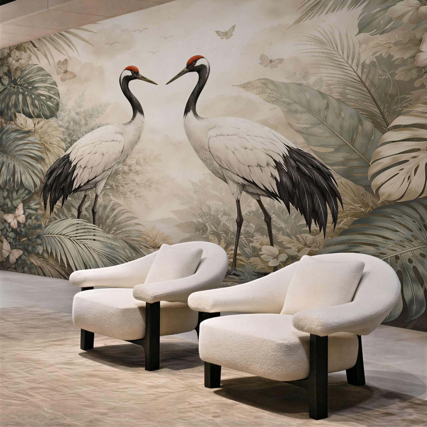 Fototapet Cocori în decor exotic vegetal