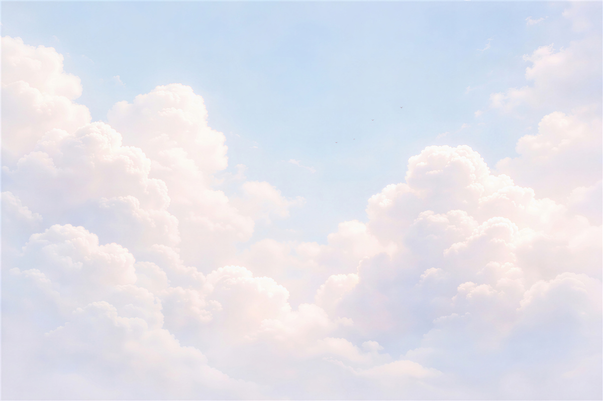 Fototapet Nori pastel pe cer