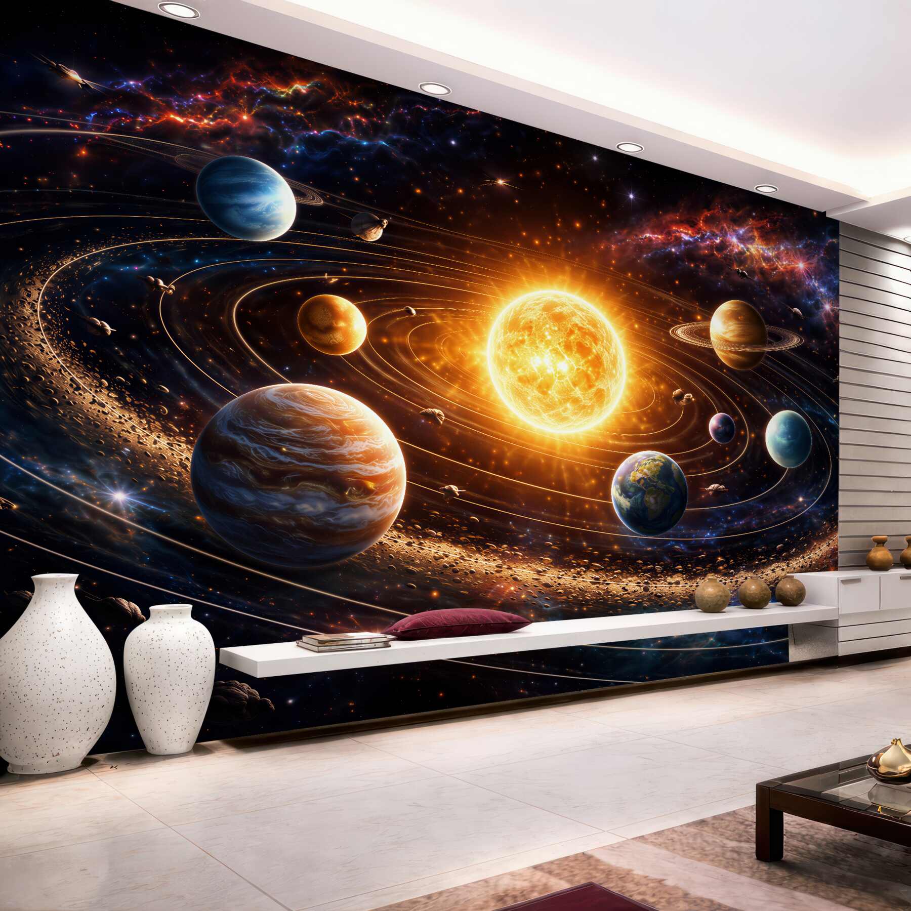 Fototapet Sistem planetar însorit