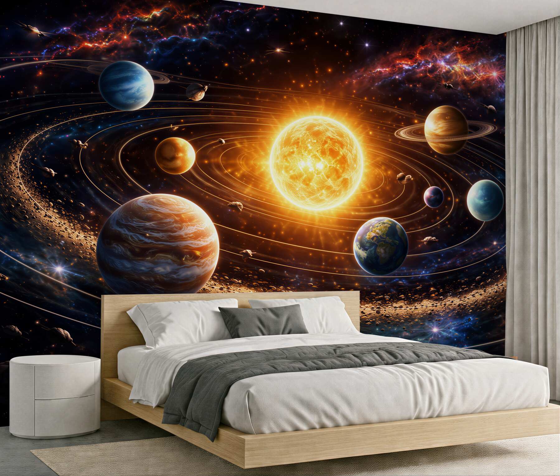 Fototapet Sistem planetar însorit